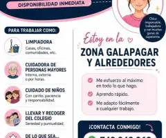 Chica Seria para Limpieza, Plancha y Cuidado - 12€/h